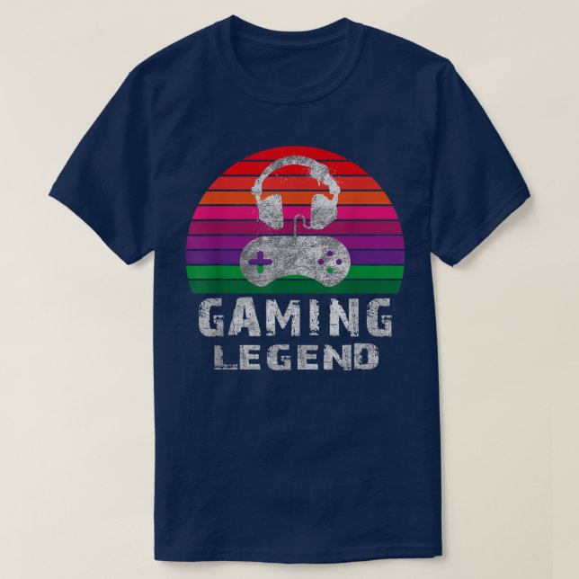 Camiseta Gaming Legend Players Joystick Video Games Fans Vi (Diseño del anverso)