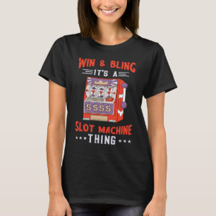 Camiseta Gaming Machine Win Y Bling Slot Machine Casino P