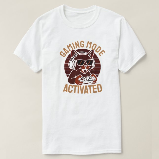 Camiseta Gaming Mode Activated (Diseño del anverso)