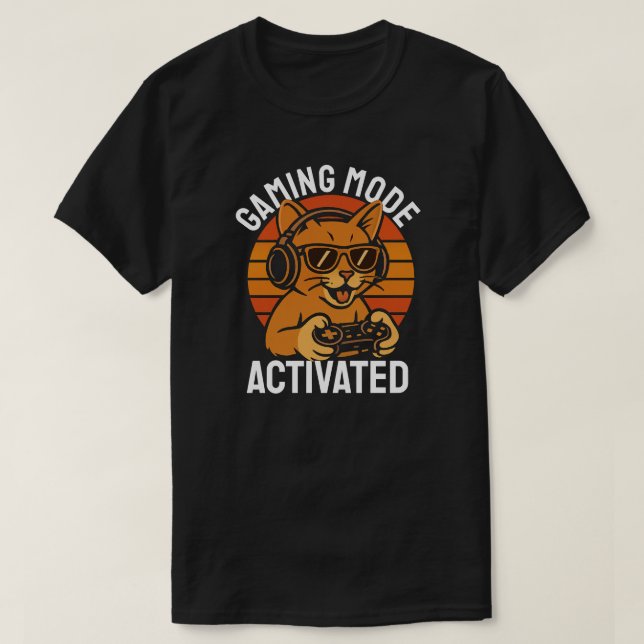 Camiseta Gaming Mode Activated (Diseño del anverso)
