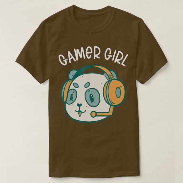 Camiseta Gaming Panda Video Game Player Computer PC Panda L (Diseño del anverso)