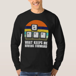Camiseta Gaming Pc Gamer Wasd Retro Gamer