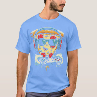 Camiseta Gaming Pizza Funny Video Gamer Snack Food Lover Me