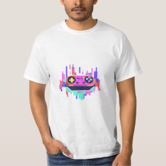 Camiseta Gaming T-shirt pixel controller
