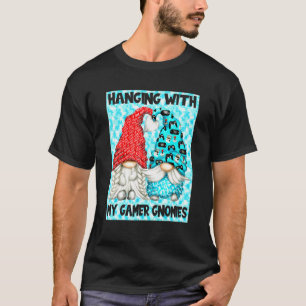 Camiseta Gaming Tee Gnomes - Colgando Con Mis Gnomies De Ju