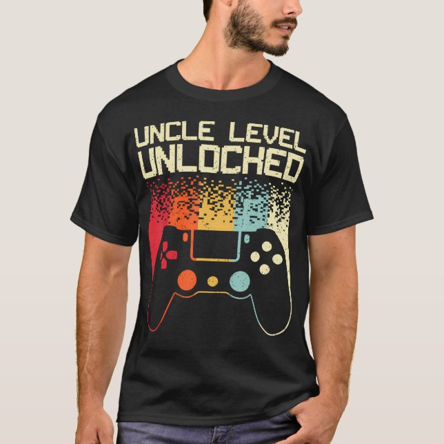 Camiseta Gaming Uncle Art For Men Video Gamer First Time Un (Anverso)