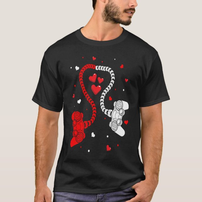 Camiseta Gaming Valentine Video Games  Gamers Valentine's D (Anverso)