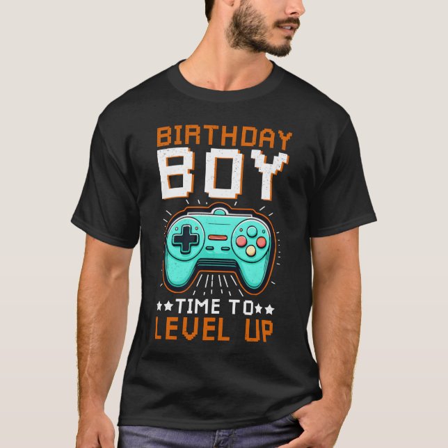 Camiseta Gaming Video Games Gamer Birthday Boy friends retr (Anverso)