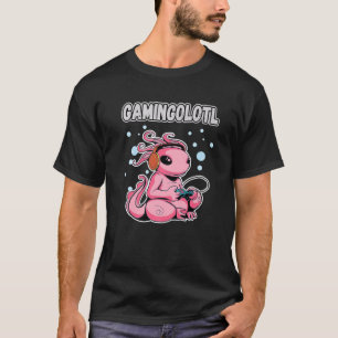Camiseta GAMINGOLOTL Kawaii Axolotl Gamer divertido juego d