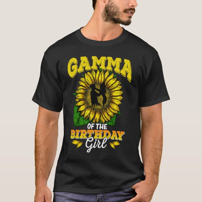 Camiseta Gamma de la parte de cumpleaños del Chica del cump (Anverso)