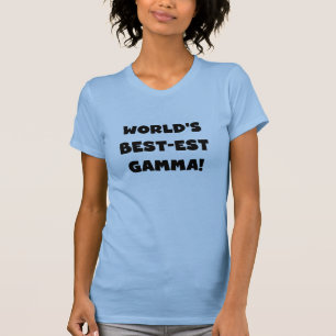 Camiseta Gamma del Mejor-est del mundo blanco y negro