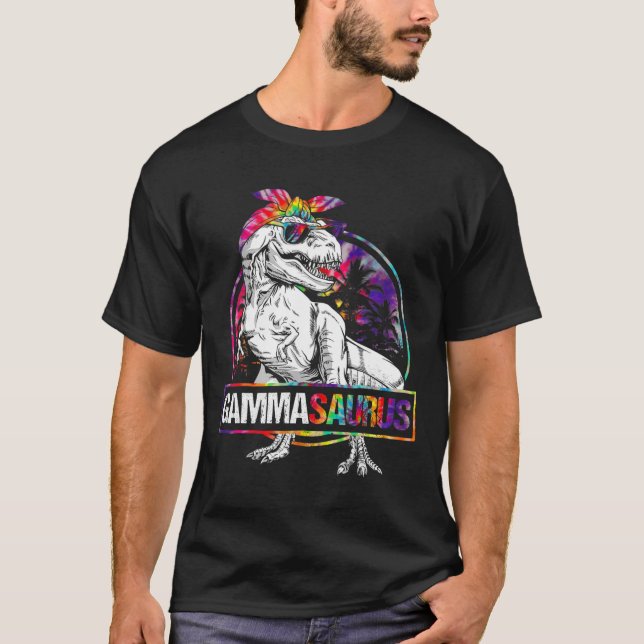 Camiseta Gammasaurus Dinosaur Gamma Saurus Familia Combinac (Anverso)