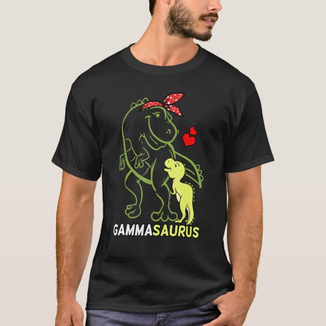 Camiseta Gammasaurus Gamma Tyrannosaurus Dinosaur Baby Moth (Anverso)