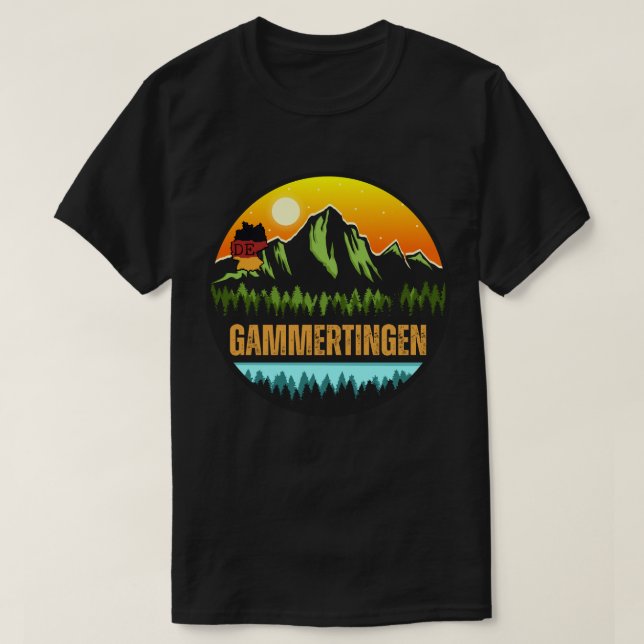 Camiseta Gammertingen, Baden-Württemberg Alemania (Diseño del anverso)