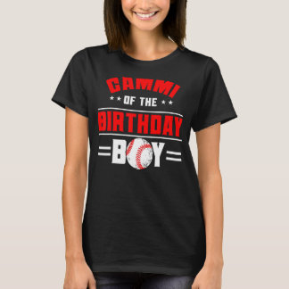 Camiseta Gammi De La Familia De Temas De Béisbol Birthday