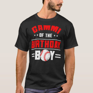 Camiseta Gammi De La Familia De Temas De Béisbol Birthday