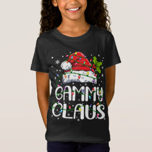 Camiseta Gammy Claus Navidades Santa Hat Familia Xm