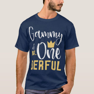 Camiseta Gammy del Sr. OneMaravilloso Primer Cumpleaños Der