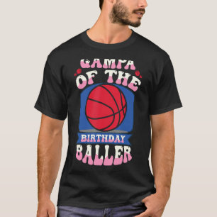 Camiseta Gampa Del Tema De Baller De Baloncesto Cumpleaños