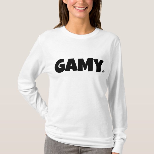 Camiseta GAMY® Black Logo Damen (Anverso)