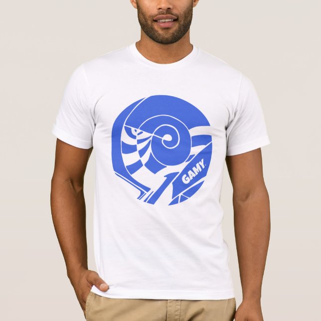 Camiseta GAMY® Royal blue Logo Herren (Anverso)
