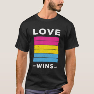 Camiseta Gana el orgullo pansexual LGBTQ con angustia de am