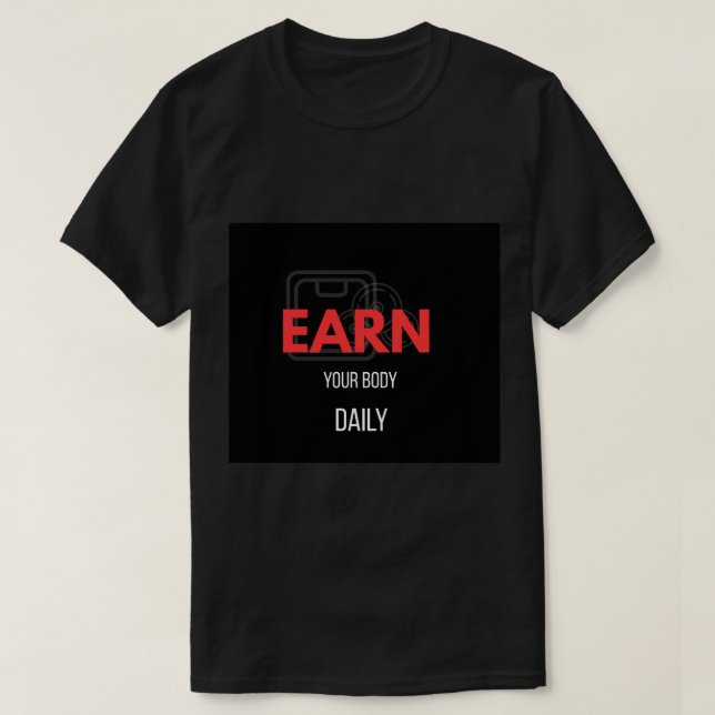 Camiseta Gana el Poder Diario de tu Cuerpo Gimnasio de Leva (Diseño del anverso)