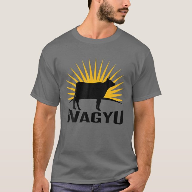 Camiseta Ganadero de ranchero - Vaca de Wagyu (Anverso)