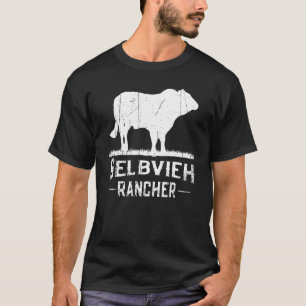 Camiseta Ganadero de vacas Gelbvieh