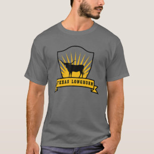 Camiseta Ganadero Rancher Cattle Farmer, Texas Longhorn Cow