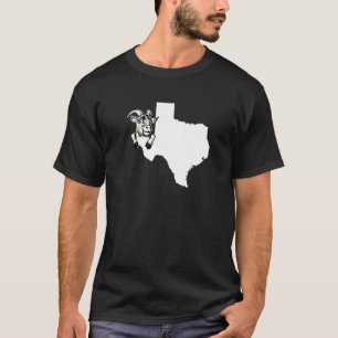 Camiseta Ganadero Texano Granjero De Cabra Esquema De Texas