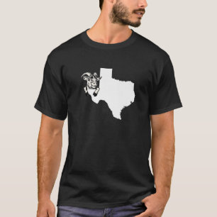 Camiseta Ganadero Texano Granjero De Cabra Esquema De Texas
