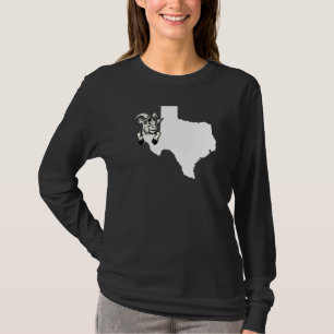 Camiseta Ganadero Texano Granjero De Cabra Esquema De Texas