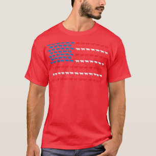 Camiseta Ganado animal de granja ganadero de vaca de bander