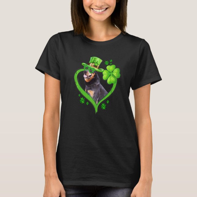 Camiseta Ganado australiano irlandés ama a Shamrock St Patr (Anverso)