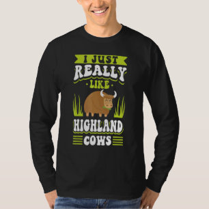 Camiseta Ganado bovino de Escocia Highland Ganadero Longhor