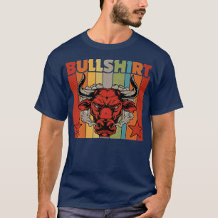 Camiseta Ganado bovino de vaca toro retro bovino de ternera