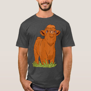 Camiseta Ganado bovino escocés de la granja Highland Cow