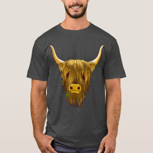 Camiseta Ganado bovino escocés de la región montañesa