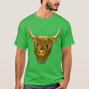 Camiseta Ganado bovino escocés de la región montañesa