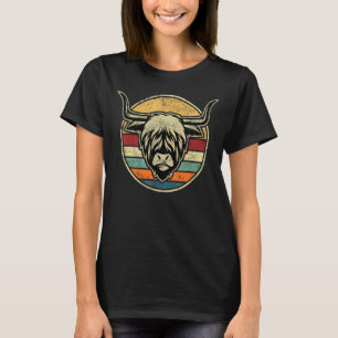 Camiseta Ganado bovino escocés de la región montañosa