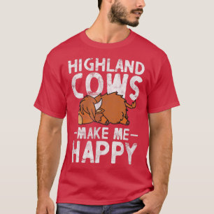 Camiseta Ganado bovino escocés Highland Cow Anime Kawaii D