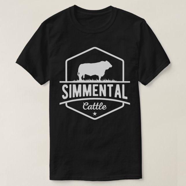 Camiseta Ganado bovino Simmental Shirt (Diseño del anverso)