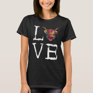 Camiseta Ganado de amor de vacas alpinas escocesas