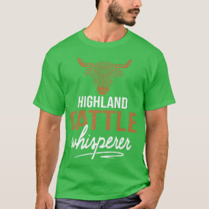 Camiseta Ganado de Highland Whisperer Longhorn Farmer