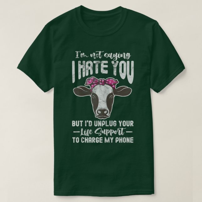 Camiseta Ganado de vacas cultivadas de vaca ganadera de gan (Diseño del anverso)