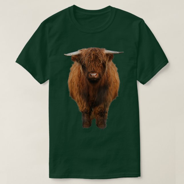 Camiseta Ganado de vacuno de raza selecta marrón (Diseño del anverso)