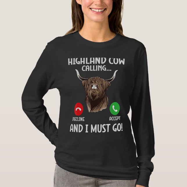 Camiseta Ganado escocés de raza selecta para Highlander (Anverso)