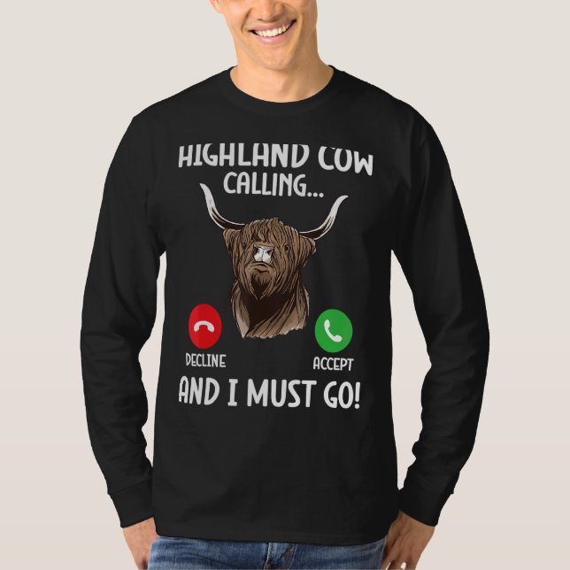 Camiseta Ganado escocés de raza selecta para Highlander (Anverso)