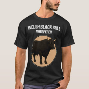 Camiseta Ganado Negro Galés Toro Negro Galés